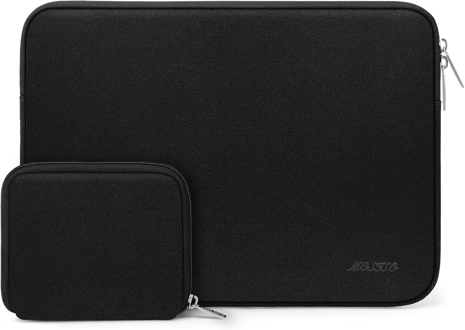 Laptop Case 13.3 inch, 13-13.3 inch Laptop Sleeve Bag Compatible with MacBook Air/Pro 13 / Pro 14, HP Dell ASUS Lenovo Notebook, Neoprene Computer Sleeve Bag with Small Case, Black