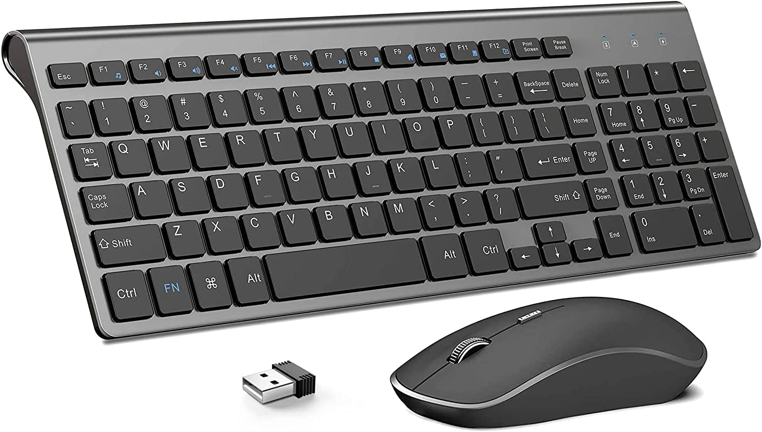Wireless Keyboard and Mouse J JOYACCESS 2.4G Ergonomic and Slim Wireless Comp... - Picture 2 of 13