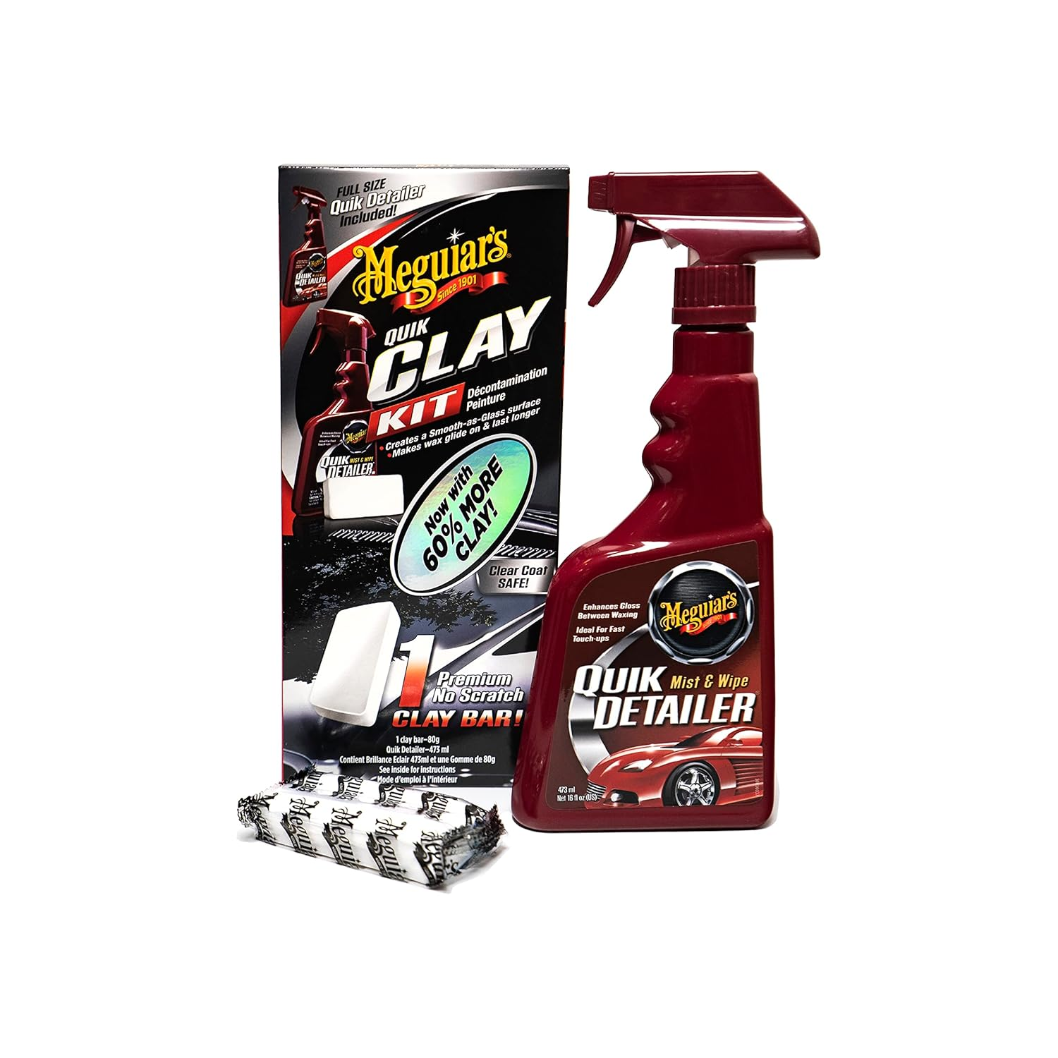 Meguiar'S G1116EU Quik Clay Detailing System Set Reinigungsknete