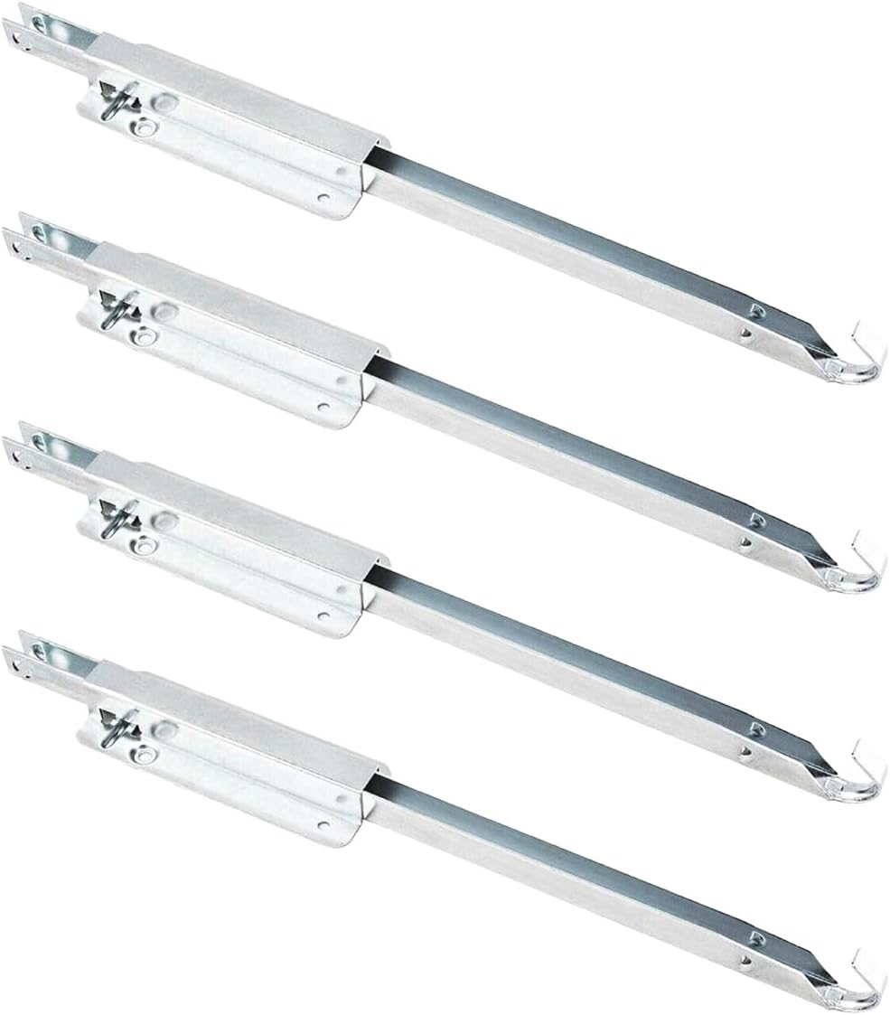 Metal Drop Leaf Table Supports 4PK, Sliding Hardware for Folding Kitchen and Dining Tables, RV Bracket (71426-P2V)