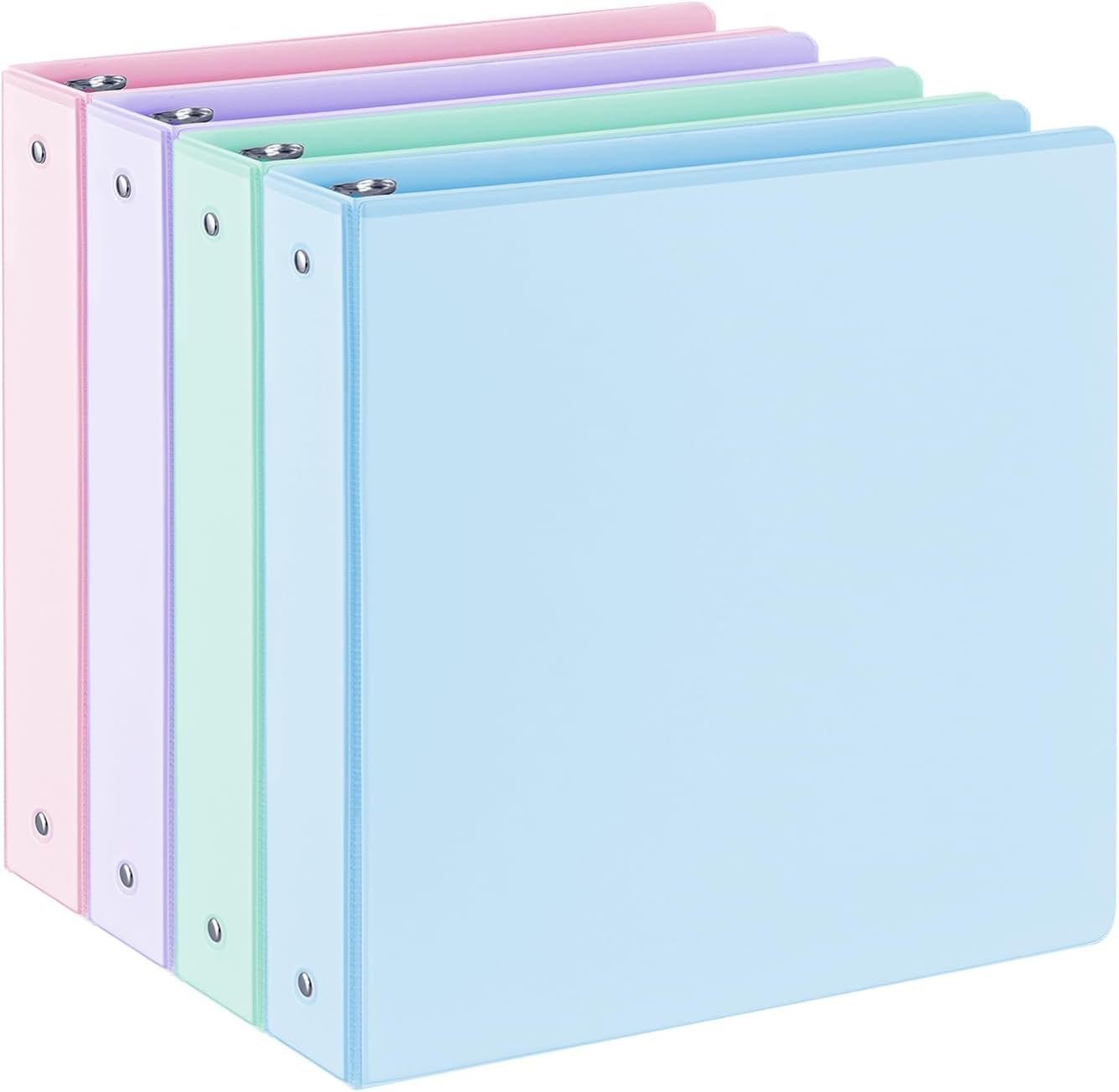 1.5'' 3-Ring-Binder with Pockets, 325 Sheets Capacity, 2 Inch Binders Fits 11