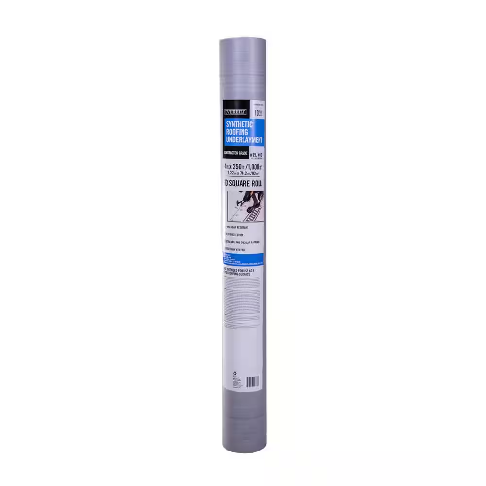 4 Ft. X 250 Ft. Synthetic Roofing Underlayment - Contractor Grade