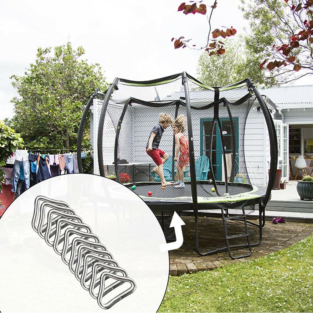 40x Quick Connect Trampoline Triangle Ring V-Rings High Strength Buckle Sprin... - Picture 7 of 13