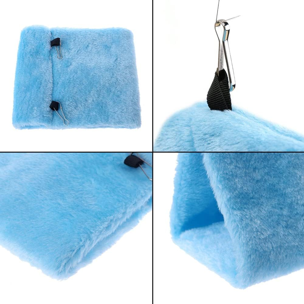 Bird Parrot Hammock Hut Practical Plush Snuggle Hanging Cave Cage Bed Tent La... - Picture 4 of 14