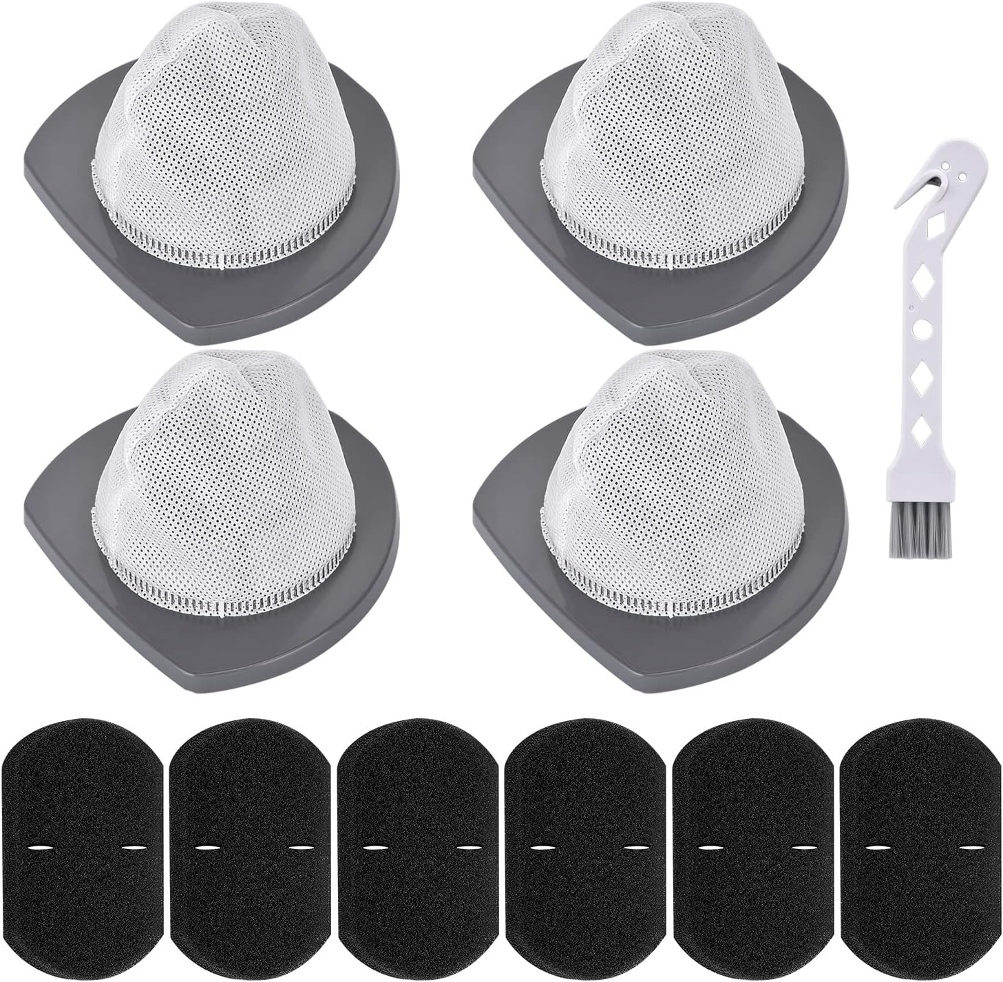 2033 Filter Replacement for Bissell Featherweight Stick Lightweight Bagless Vacuum Cleaner 20331 20333 20334 20336 20339 2033M, 4 Mesh Filters 6 Foam Filters, Replace Part 1611508