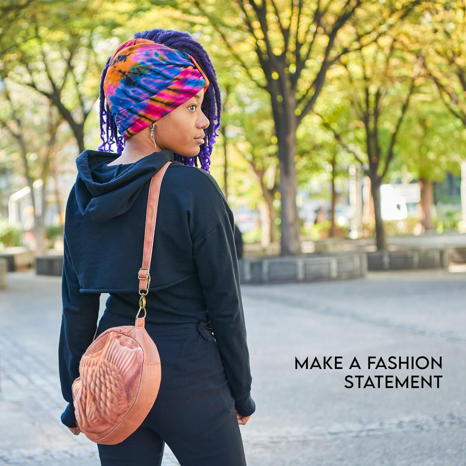 CHARM Hippie Turban Headwraps for Women - Boho Headbands for Summer Wrap Knot... - Picture 3 of 13