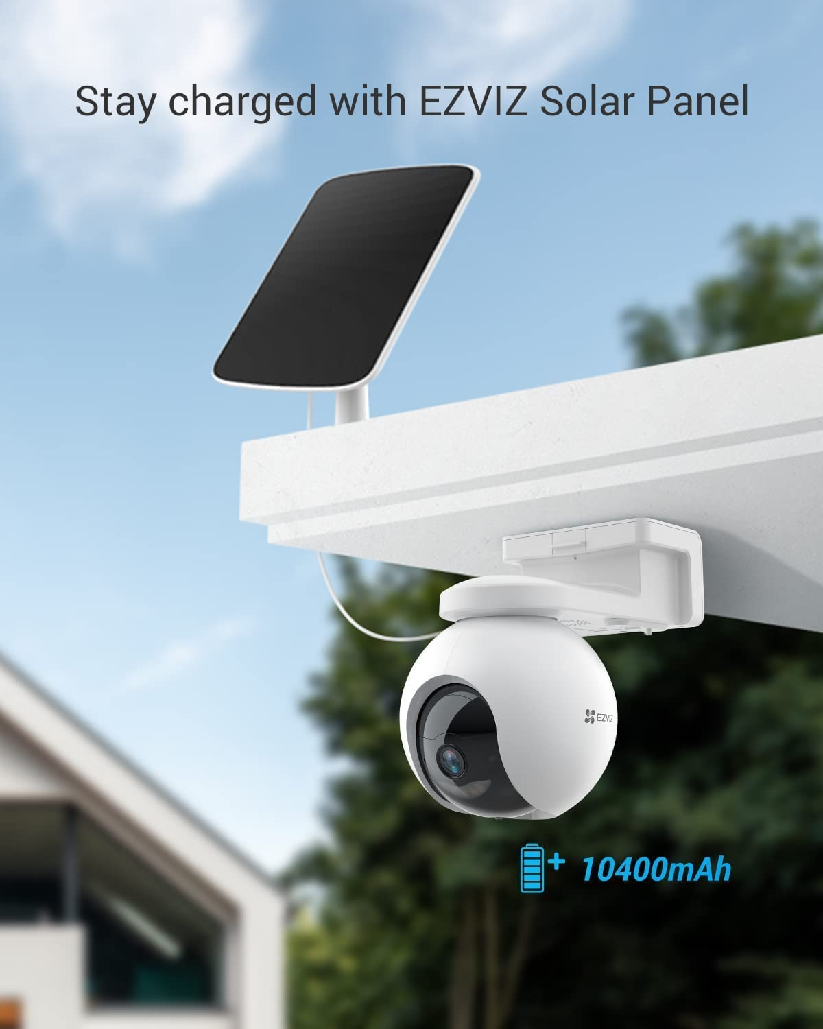EZVIZ Security Camera, Wireless PTZ Outdoor Battery/Solar Powered Wifi Camera... - Picture 8 of 13