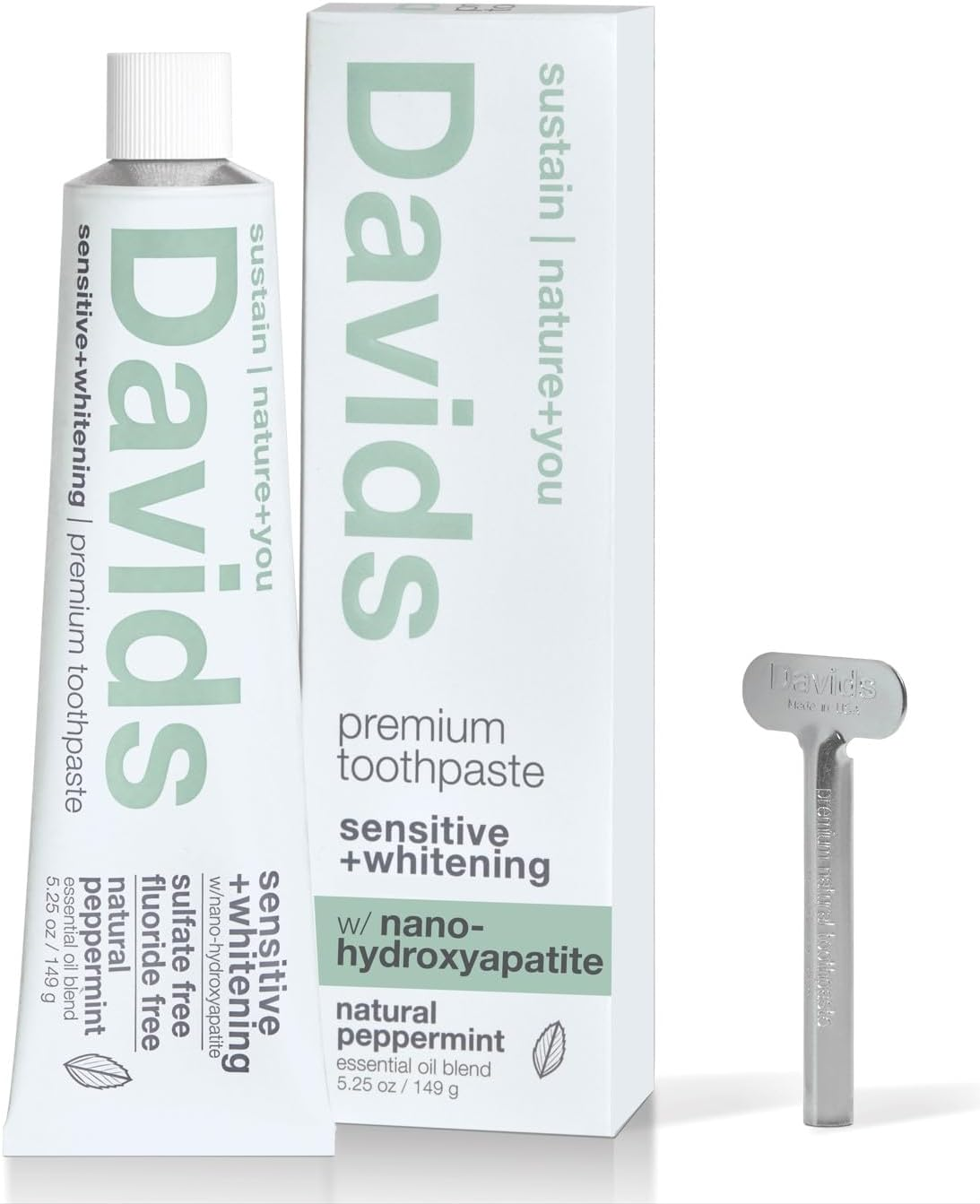 The Most Sensitive Natural Whitening Toothpaste Davids Nano Hydroxyapatite  