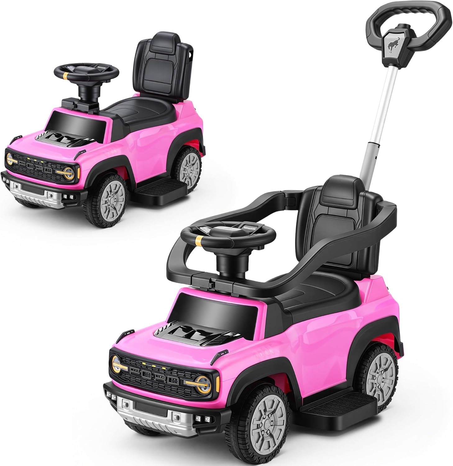Licensed Ford Bronco Raptor 3-In-1 Toddler Push Car