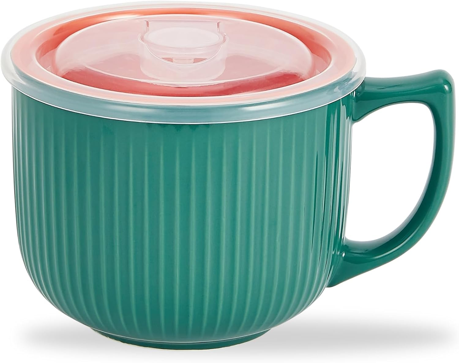 Hoilse Ceramic Soup Bowl with Handle, Large 950ml /32oz Soup Mug with lid, Ri... - Picture 11 of 14