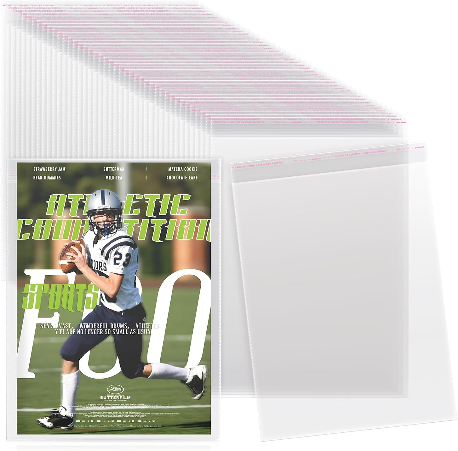 80 Pcs Magazine Protectors for Collectors Clear Plastic Magazine Sleeves 9.25 X 11.42 Inch Comic Book Size Cellophane Bags Resealable Protective Storage Display for Guides Documents Photos