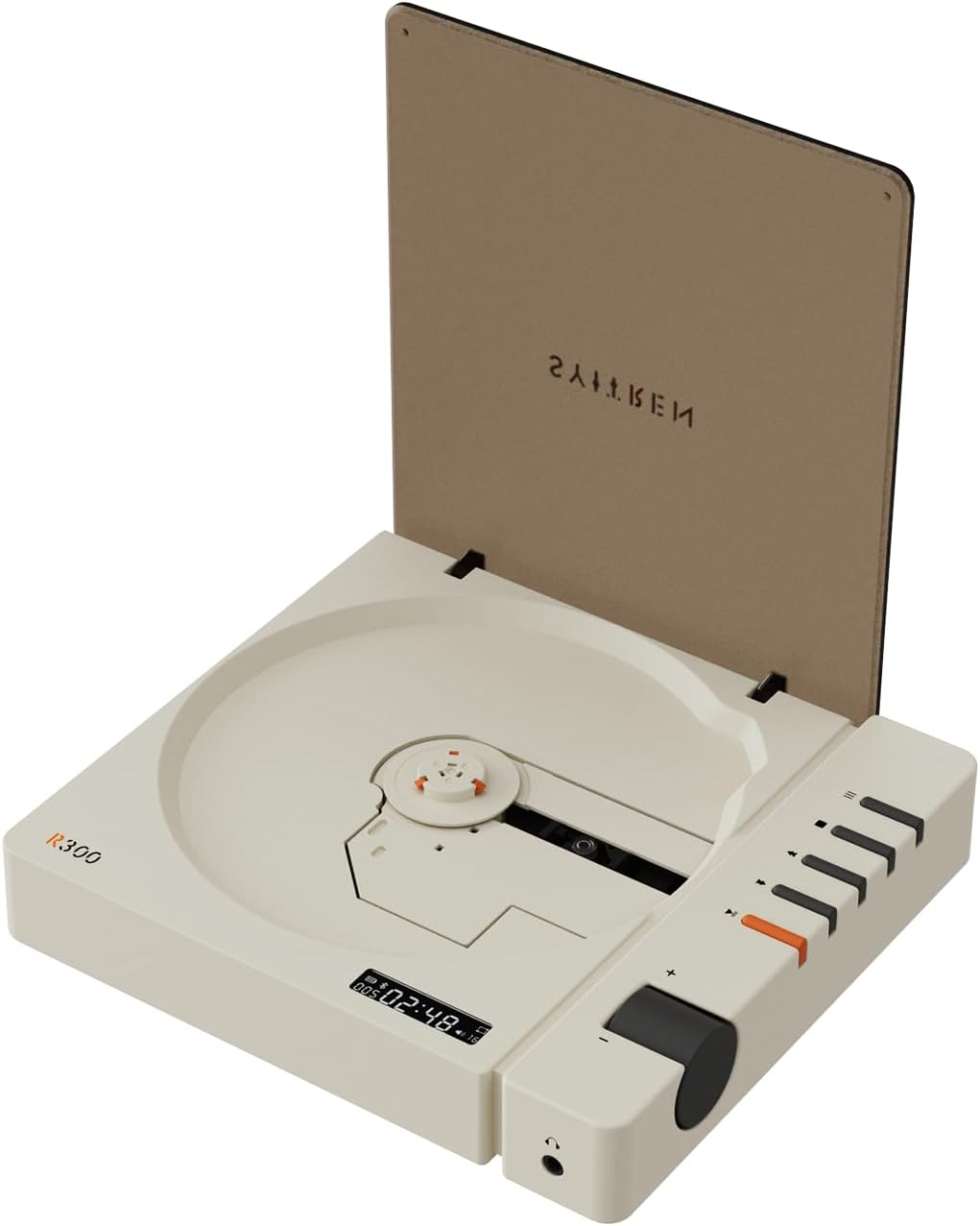 syitren R300 CD Player Portable Bluetooth Desktop Retro CD Players for Home,W... - Picture 11 of 13