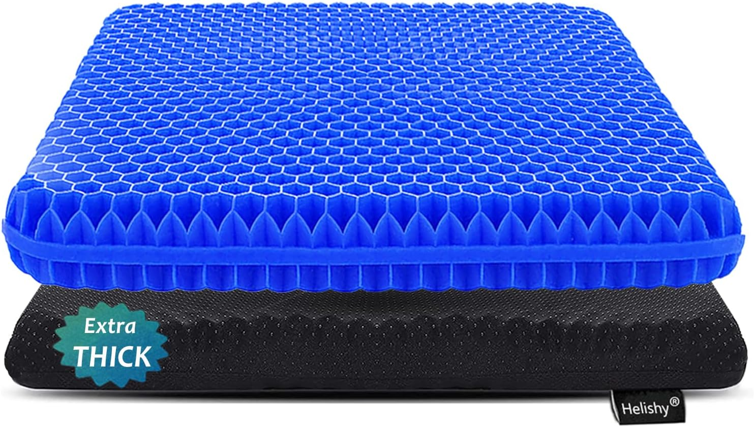 Gel Seat Cushion for Chair, Wheelchair, Office, or Car – Sciatica & Hip Support