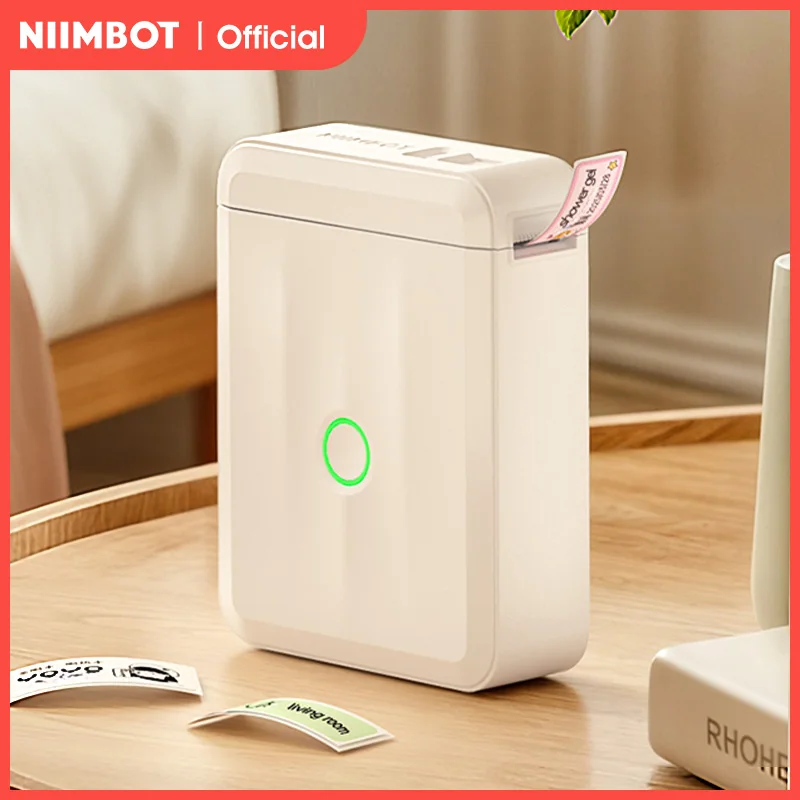 D110 Thermal Label Printer Mini Portable Self-adhesive Label Maker With Tape for Home Similar to Dymo Labeling Machine
