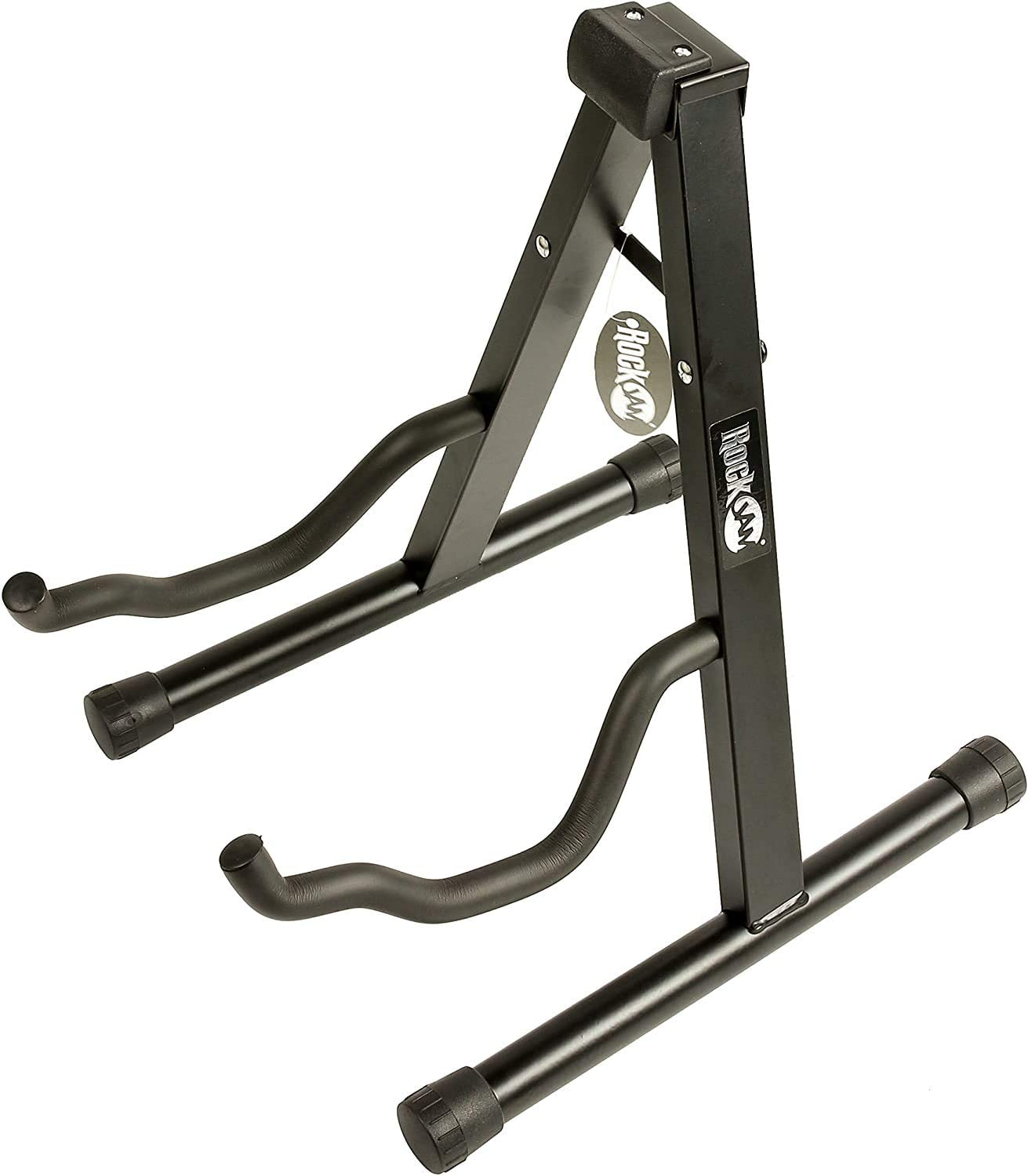 Rockjam Universal Portable A-Frame-Gitarrenständer Für Akustikgitarre, E-Gitarren- Und Bassgitarre