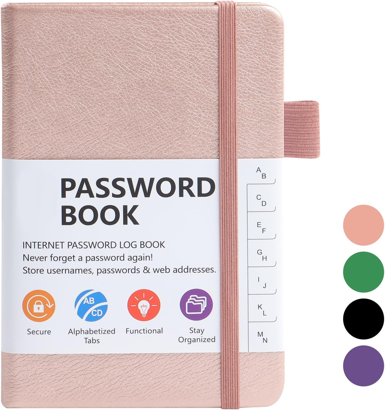 A6 Password Book Alphabetical with Tabs, Hardcover Password Keeper Book, Pass... - Picture 9 of 15