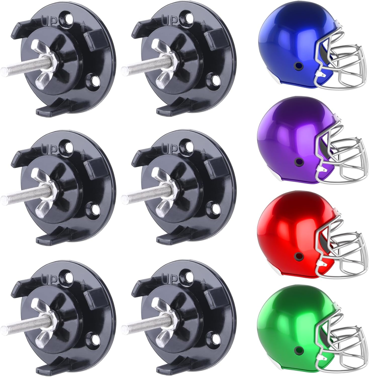 floating shelves for football helmets 32 / 6 Color Mini Helmet Display Case,Mini Helmets,Football Helmet Display Case,Wall Mount (Black) : Sports & Outdoors Fully assembled Wall Mount Storage Panel -