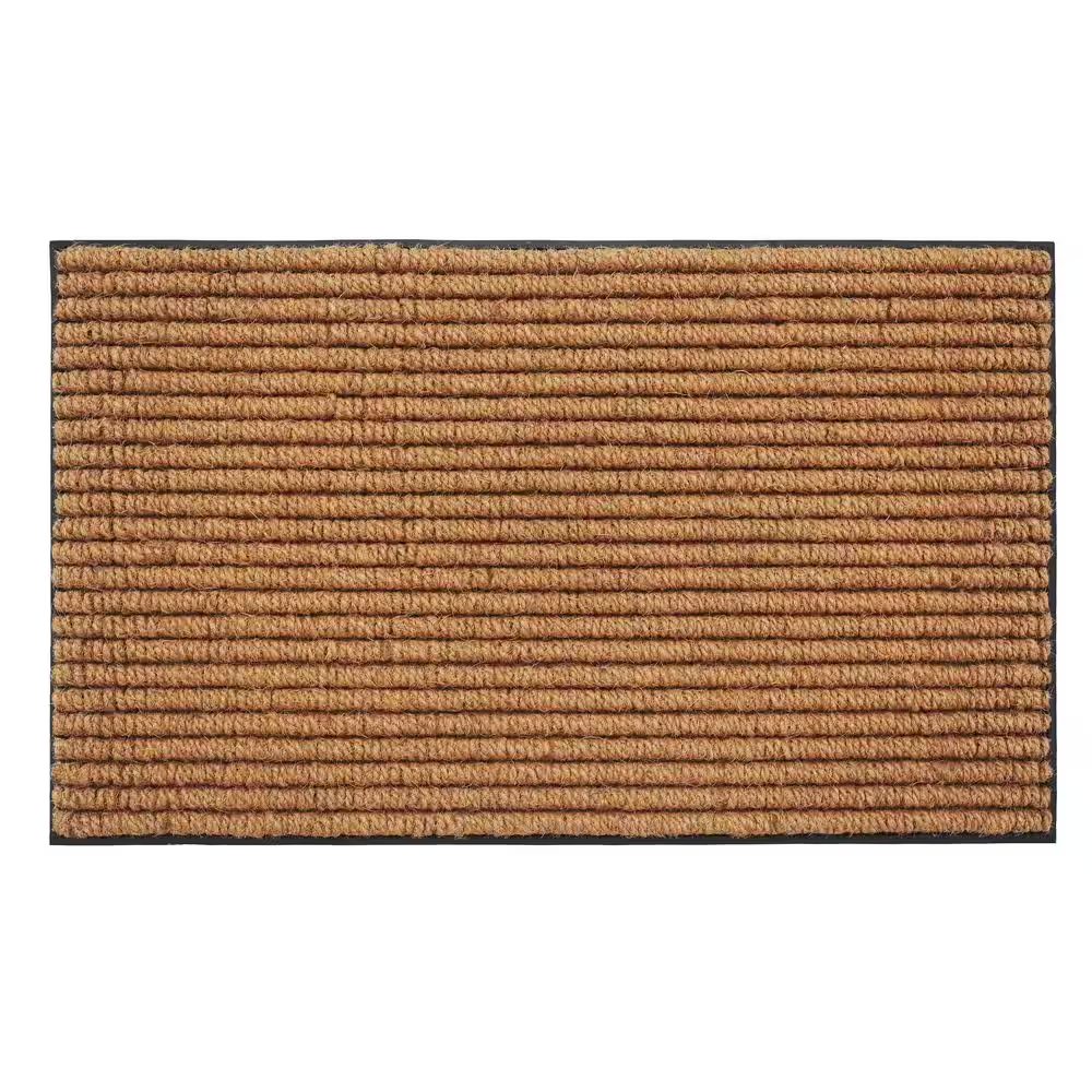 Rubber Tufted Coir 24 In. X 36 In. Indoor or Outdoor Multi Colored Doormat