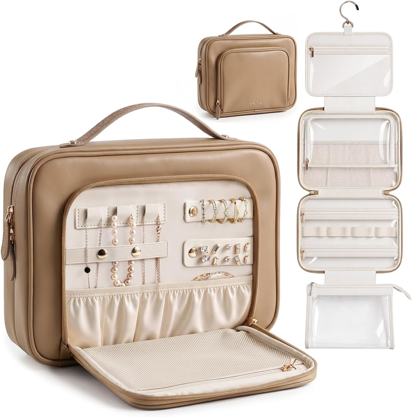 Hanging Toiletry Bag for Women Waterproof Travel Makeup Bag