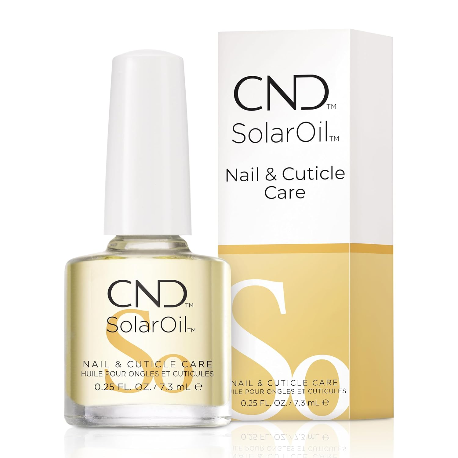 CND SolarOil Cuticle Oil, Blend Of Jojoba, Vitamin E, Rice Bran & Sweet Almond Oils, Moisturizes & Conditions