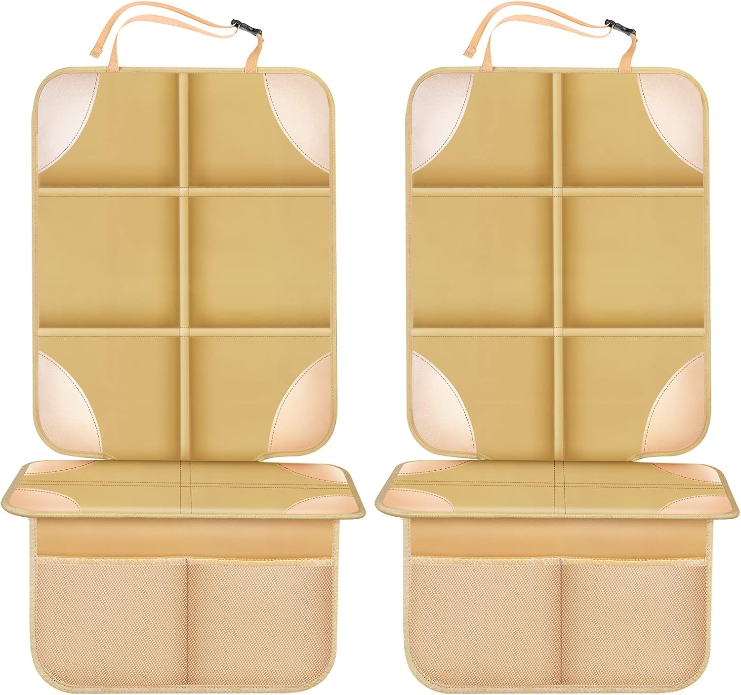 Waterproof Car Seat Protector Non Slip Cover SUV Truck Sedan Ochre