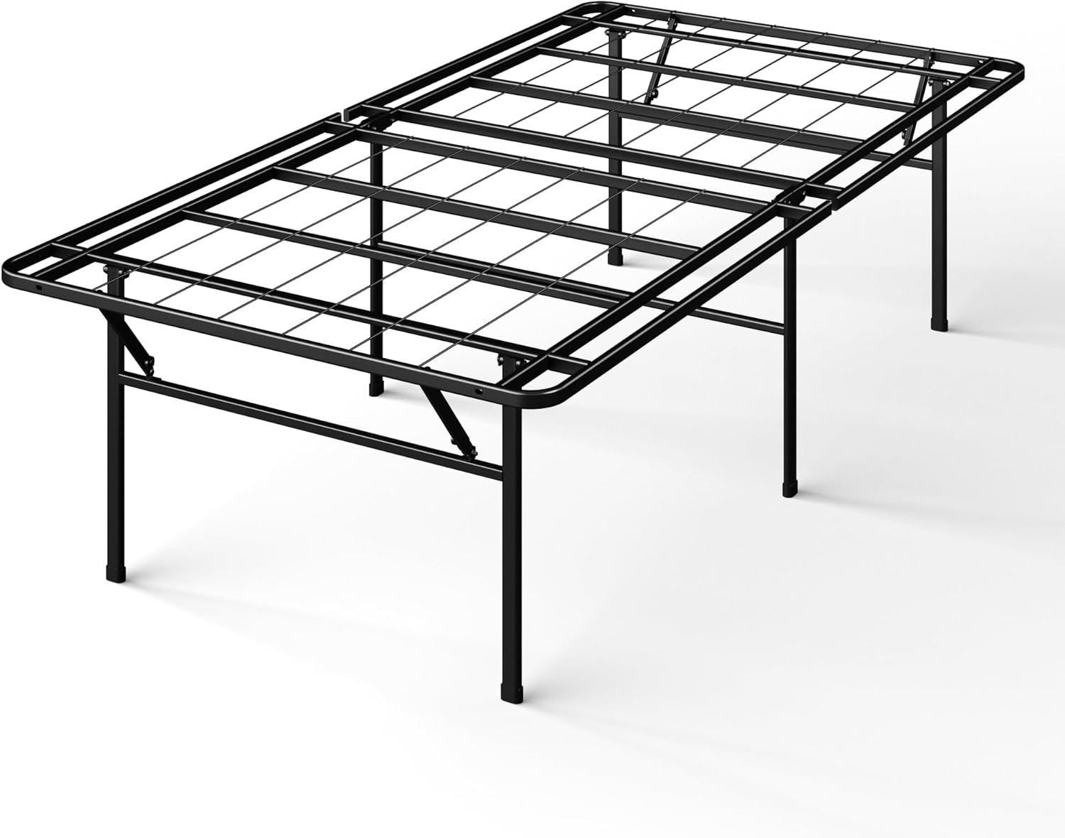 Smartbase Heavy Duty Mattress Foundation, 18 Inch Metal Platform Bed Frame, No Box Spring Needed, Sturdy Steel Frame, Underbed Storage, Twin
