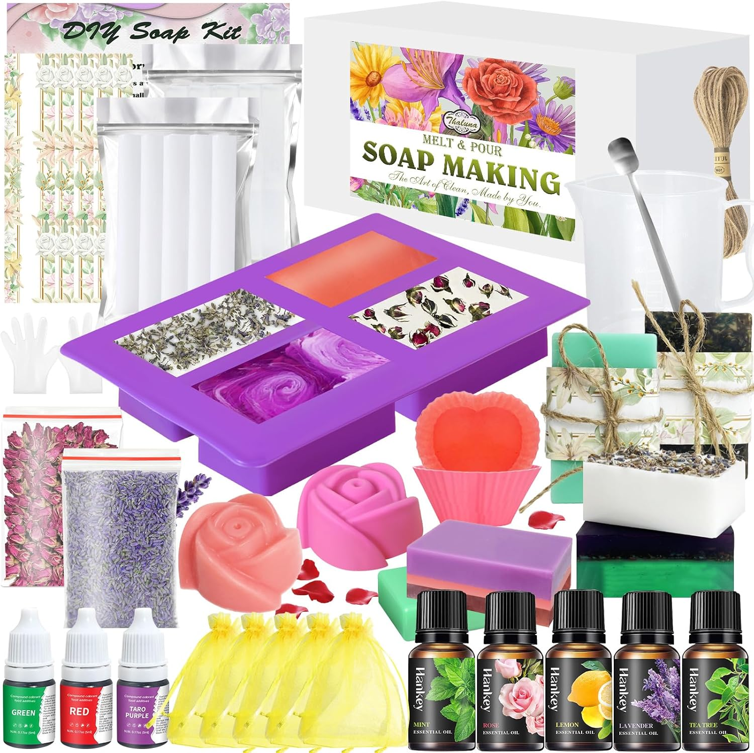 THALUNA Soap Making Kit, Soap Making Kit for Adults - Shea Butter