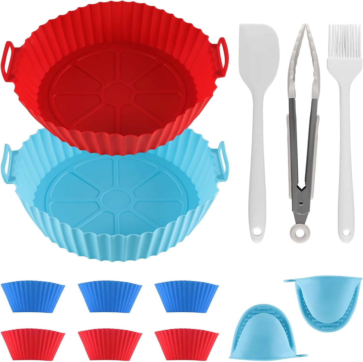 Generic Silicone Air Fryer Liners Reusable, Round, 2 Pack, Separated Type, Sp... - Picture 10 of 14