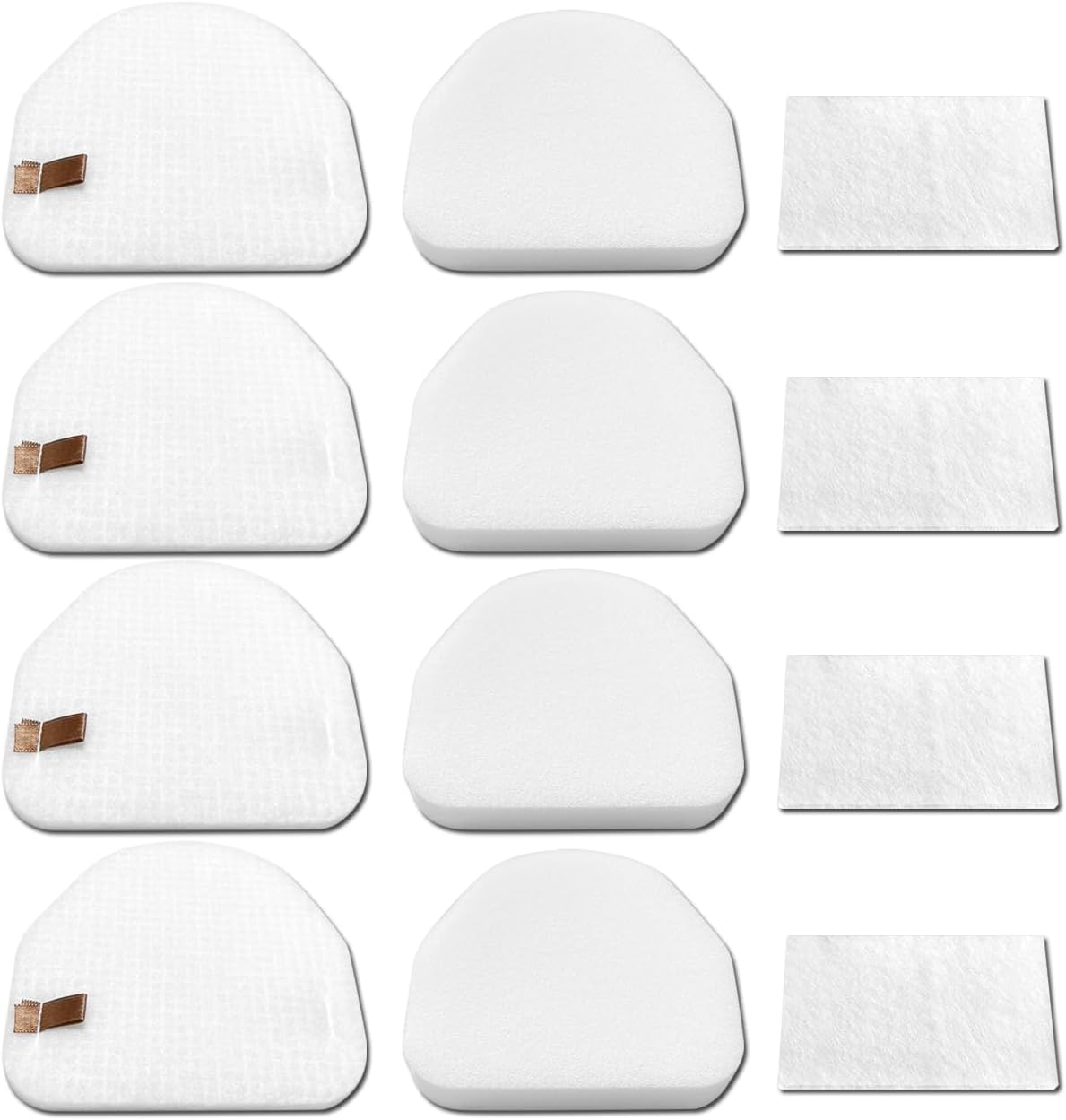 Filter Replacements Compatible with Shark Vacuum NV100 NV100C NV105 NV106 NV200 NV201 NV202 UV300 NV450 NV480 NV481 NV482,NV100 26,NV105 26,4-Sets Foam & Felt Filters,Replace Part # XFF450 & XFL100