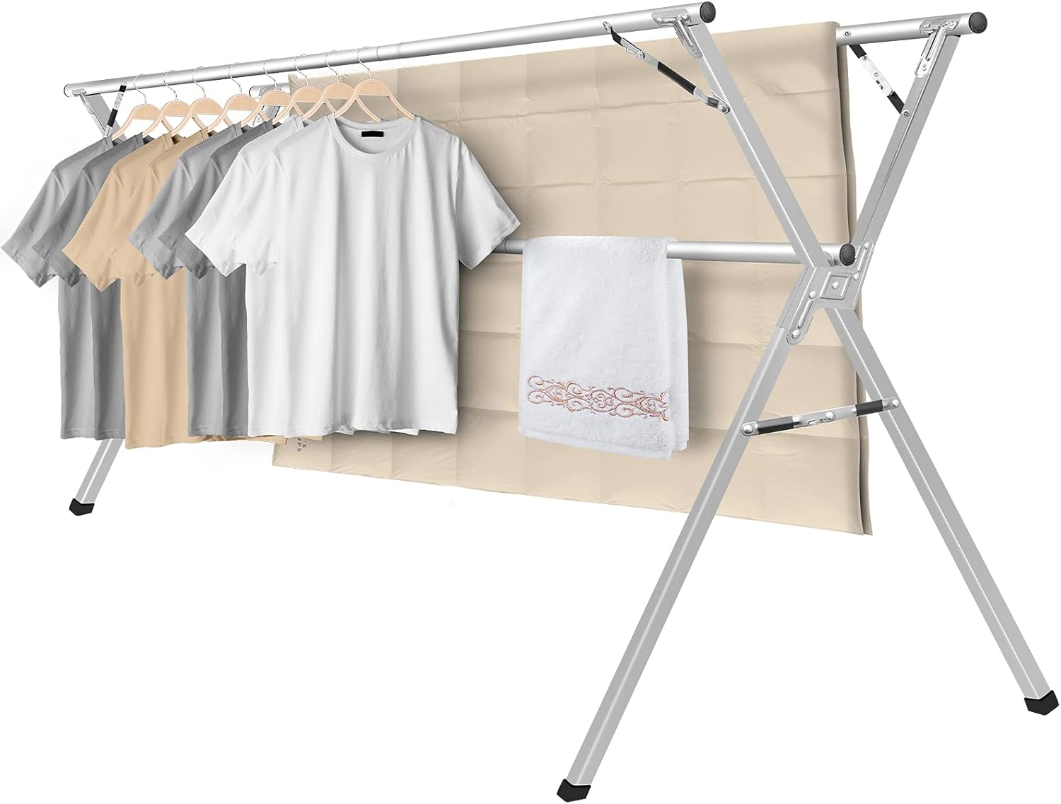 Drying Rack, 63 Inches Laundry Drying Rack Clothing Foldable