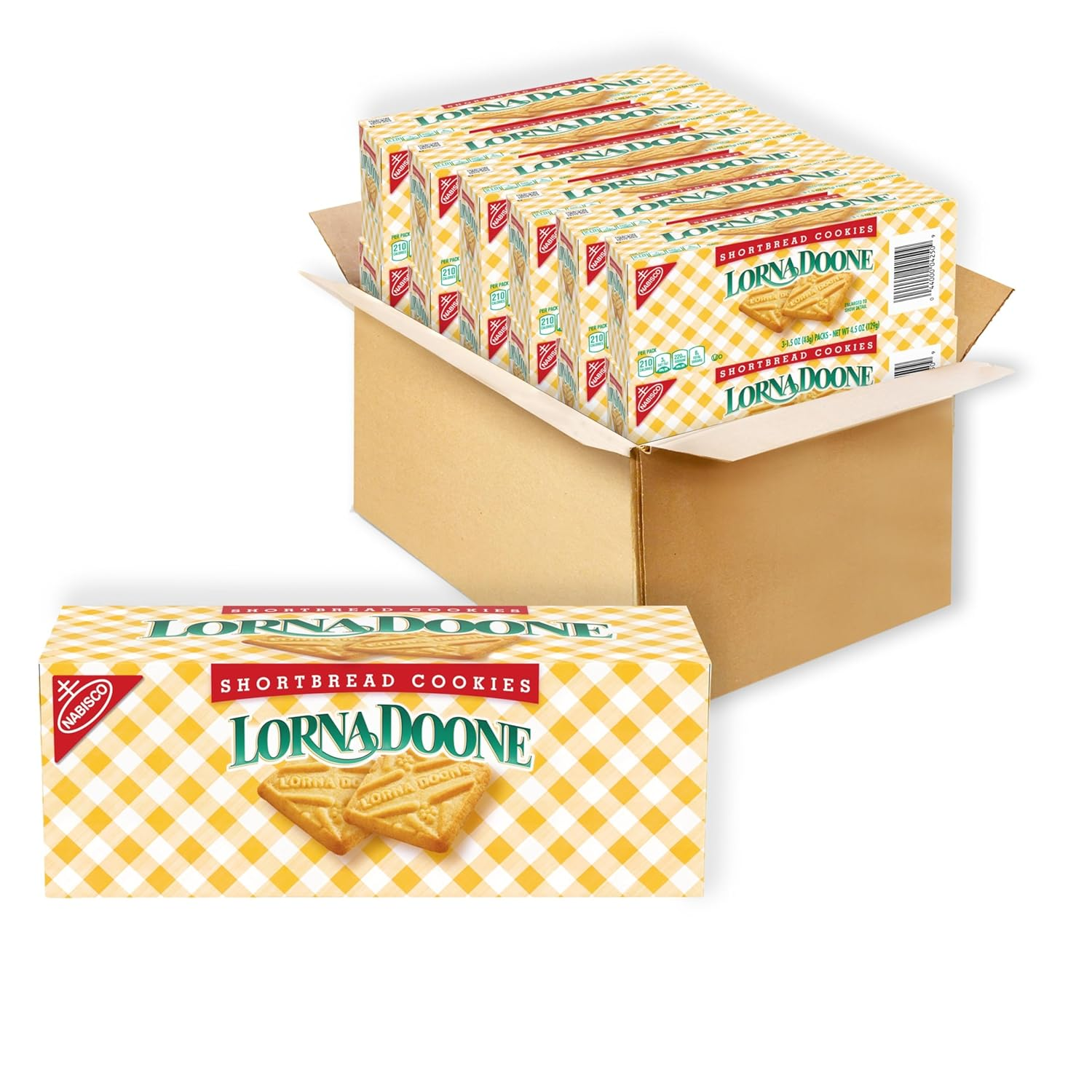 Lorna Doone Shortbread Cookies, 36 Snack Packs (6 Cookies per Pack, 12 Boxes)