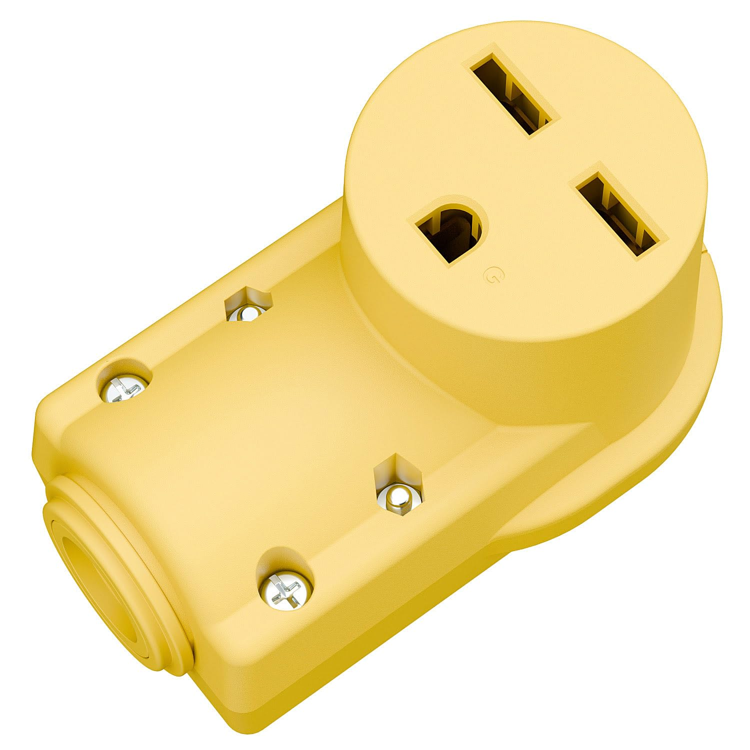 NEMA 6-30R Plug,6-30 30A/250V Female Connector, (ETL Certified) 30Amp 250Volt Cord End Socket, Female 30A Welder Receptacle, Heavy Duty, Yellow.
