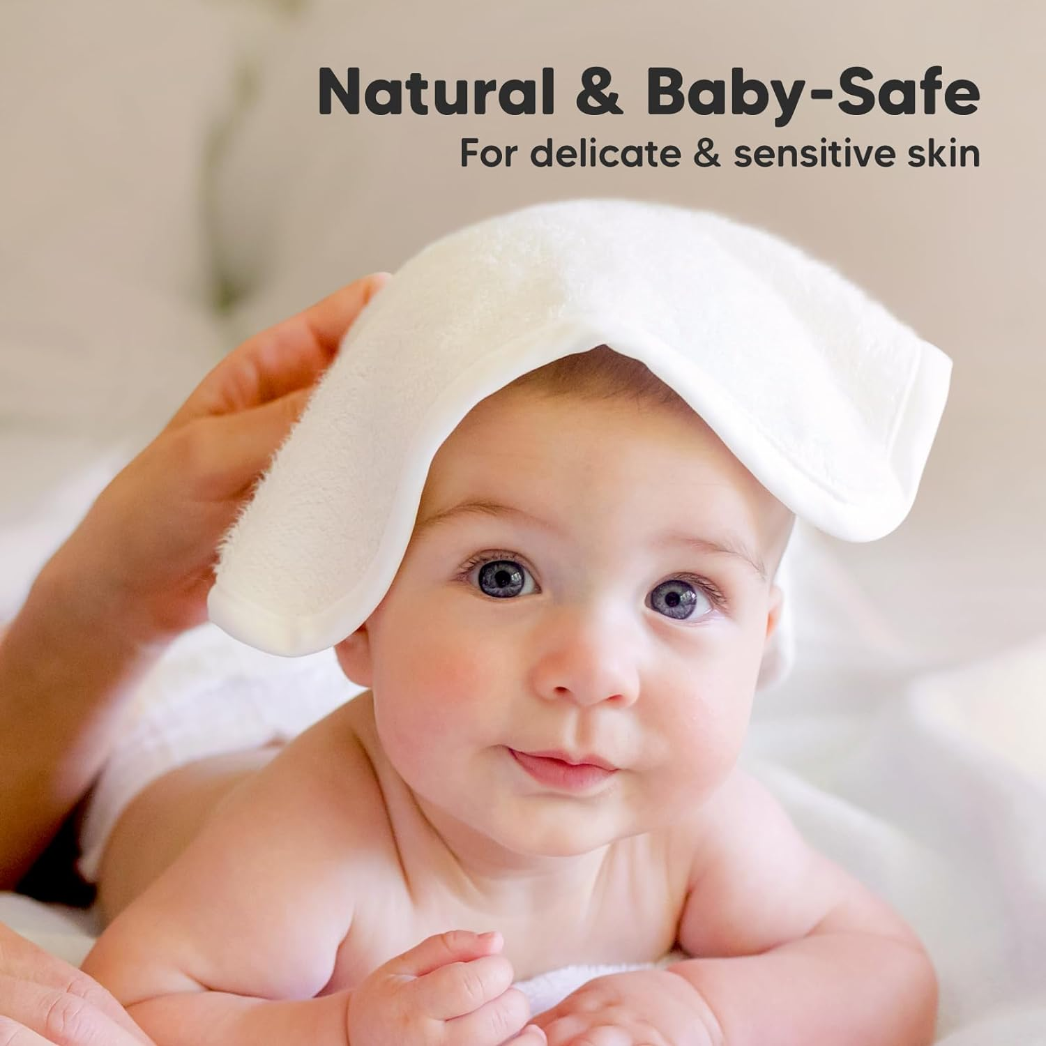 6-Pack Baby Wash Cloths - Organic Bamboo Baby Face Cloth, Baby Wash Cloth, Ba... - Picture 6 of 16