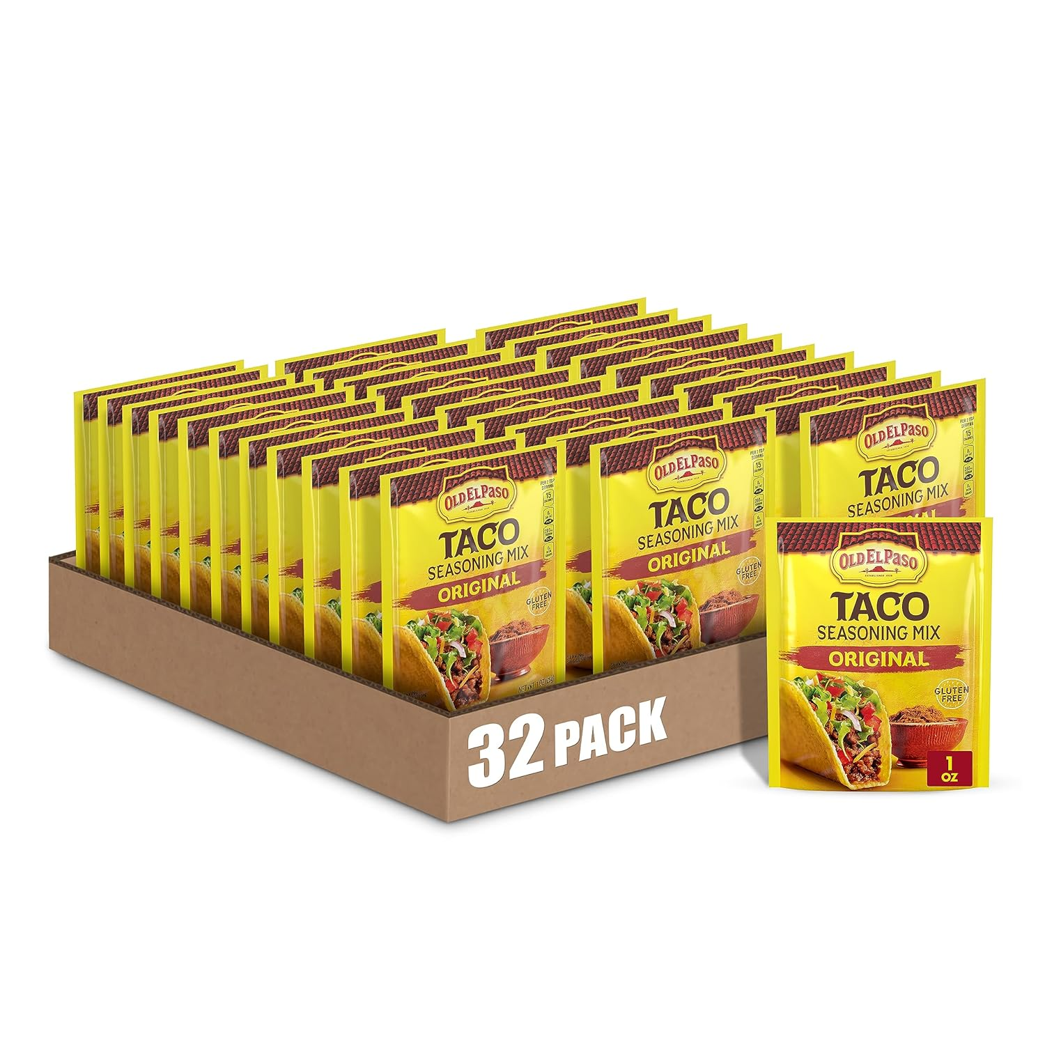 Taco Seasoning Mix, Original Flavor, 1 Oz. (Pack of 32)