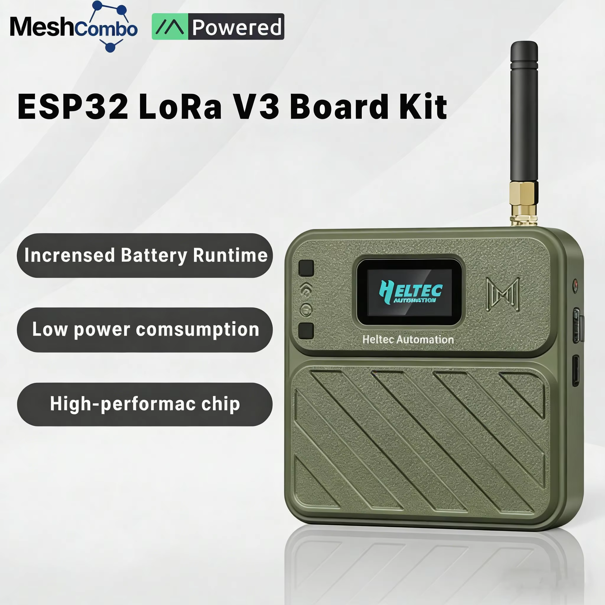 New Heltec WiFi LoRa 32 V3 868MHz Development Board Kit Meshtastic ESP32 SX1262 With 3000mAh Battery For Arduino IoT LoRaWAN