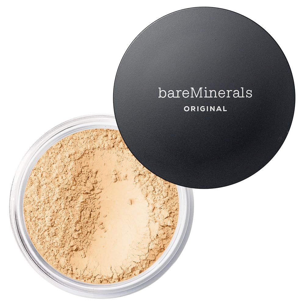 Original Loose Powder Foundation SPF 15, Clean Mineral Powder Face Makeup, Sheer-To-Full Coverage, Talc-Free, Non-Comedogenic, Vegan