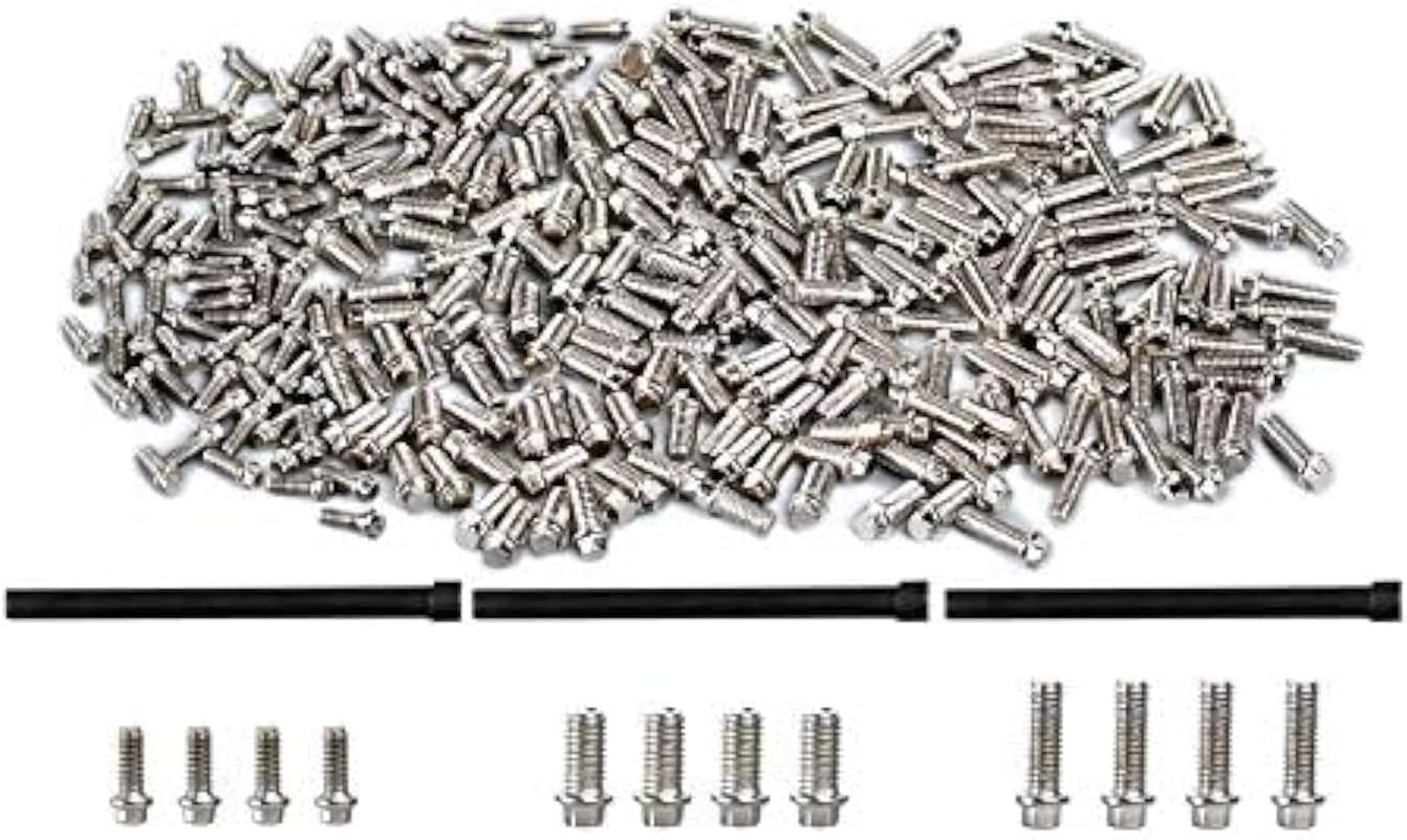 300PCS M2 M2.5 M3 Metal Screws Kit Wheel Rims for 1/10 RC Car Crawler TRX4 TRX6