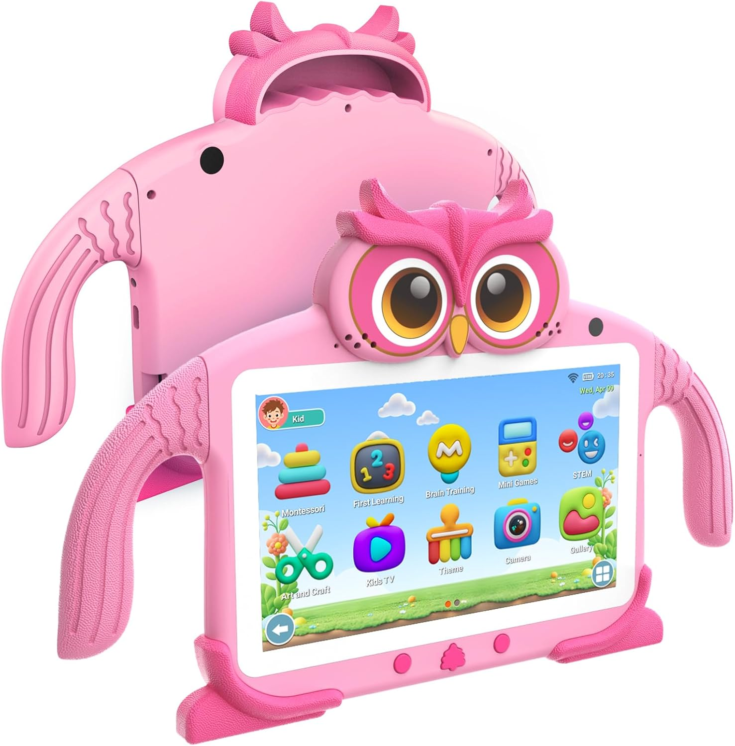 Kids Tablet 7'' 32GB Tablet for Kids 3-7 Pre-Installed with Children Software Many Offline Content Parents Control, Toddler Tablets with Youtube Wifi Dual Camera, Tablets for Toddlers Gifts Ages 3-12