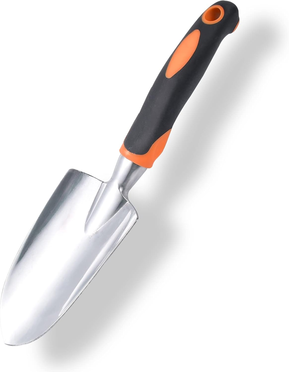 Garden Shovel Hand Trowel Mini Shovel Garden Tools Cast-Aluminum Heavy Duty Gardening Tool Soft
Rubberized Non-Slip Handle Potting Tools for Planting, Transplanting, Weeding, Digging Soil (Orange)