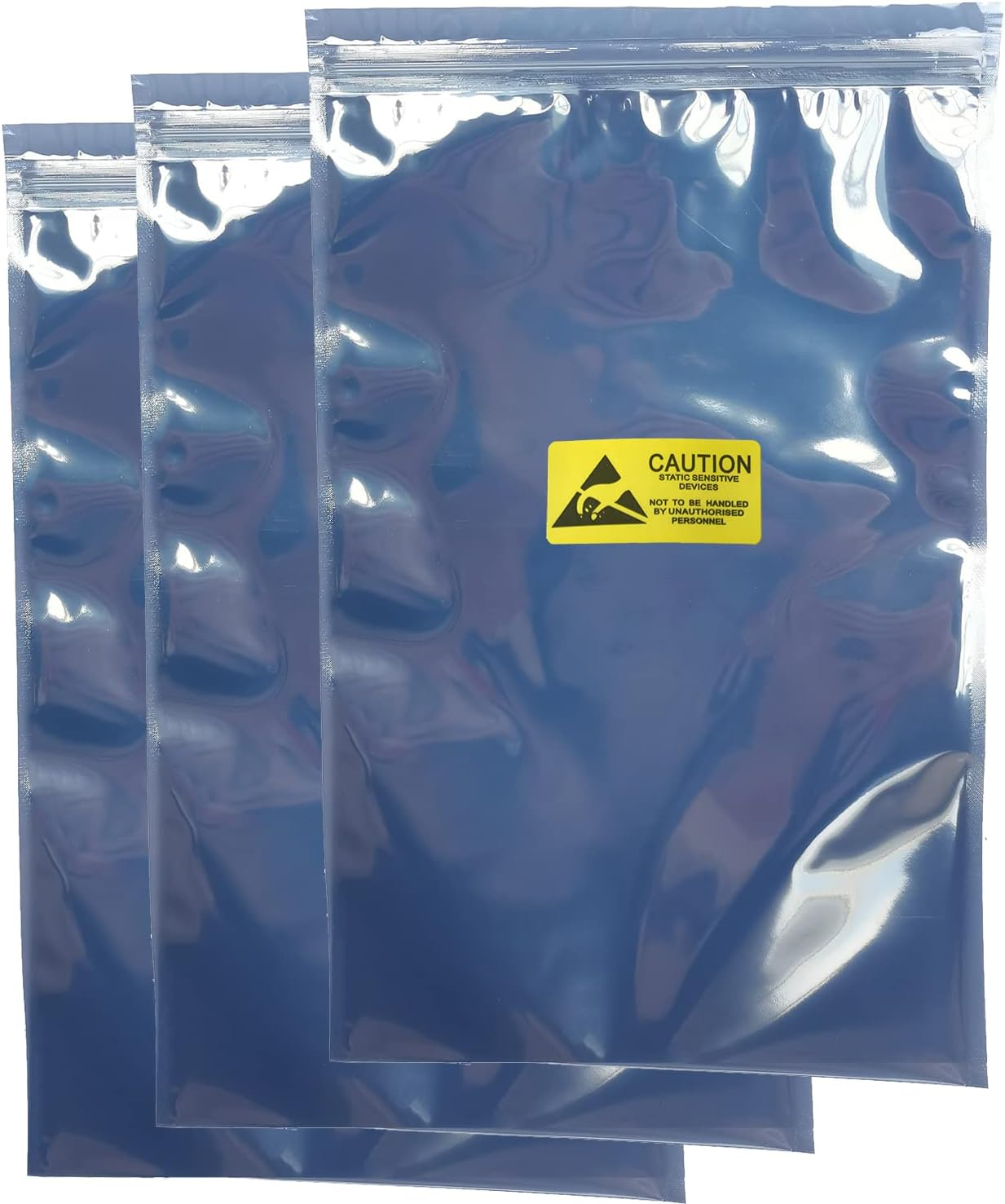 Anti Static Bags, 50Pcs Large Resealable ESD Bags 7.87X11.8In with Labels for GPU Hard Drive SSD HDD and Electronic Device
