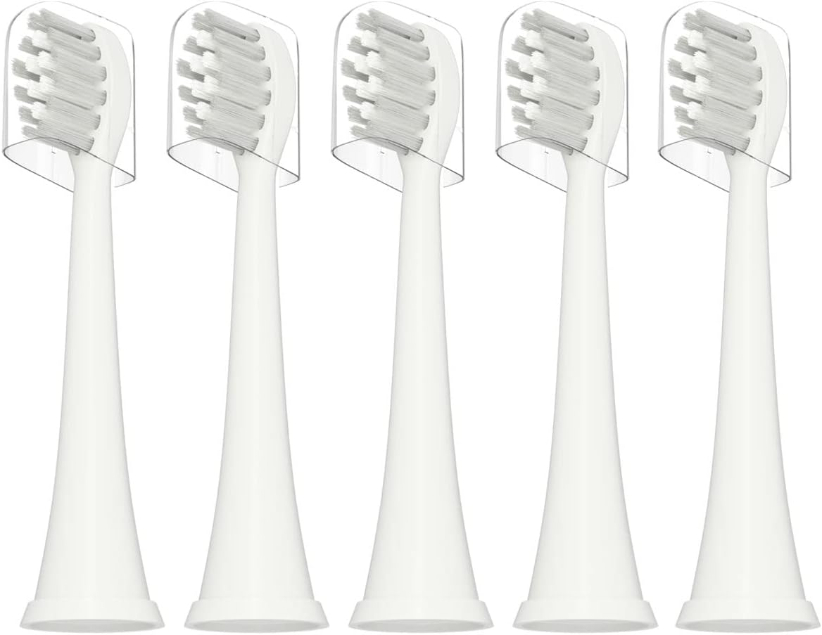 Toothbrush Heads with TAO Clean Toothbrush Heads,5 Pack,White
