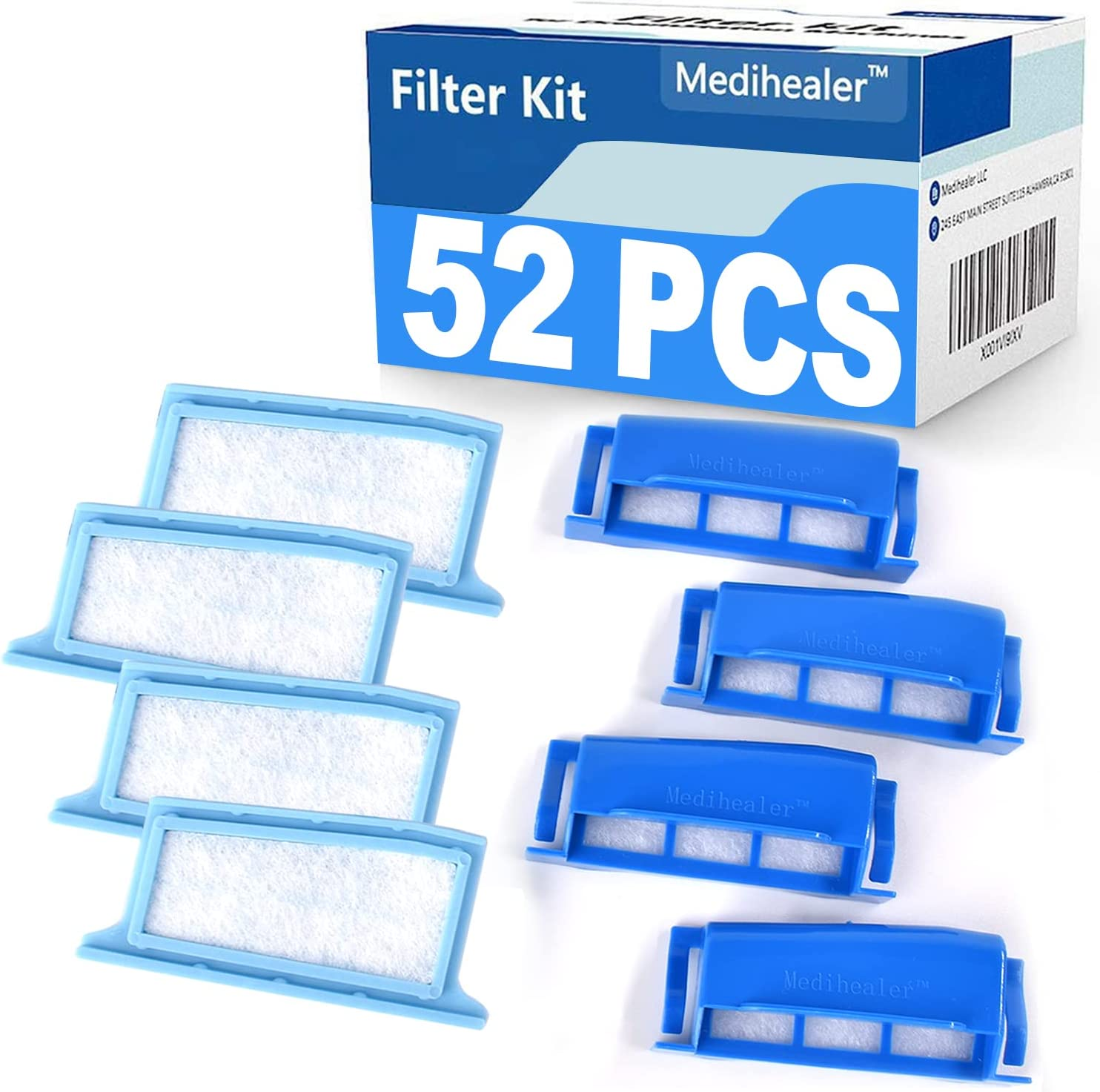 Filters 52 Packs Compatible with Dreamstation:4 Assembled Filters+22 Foam+22 Ultra-Fine- Assembly Filter into Reusable Frame Kit-Pollen & Hypoallergenic, Replacement Supplies