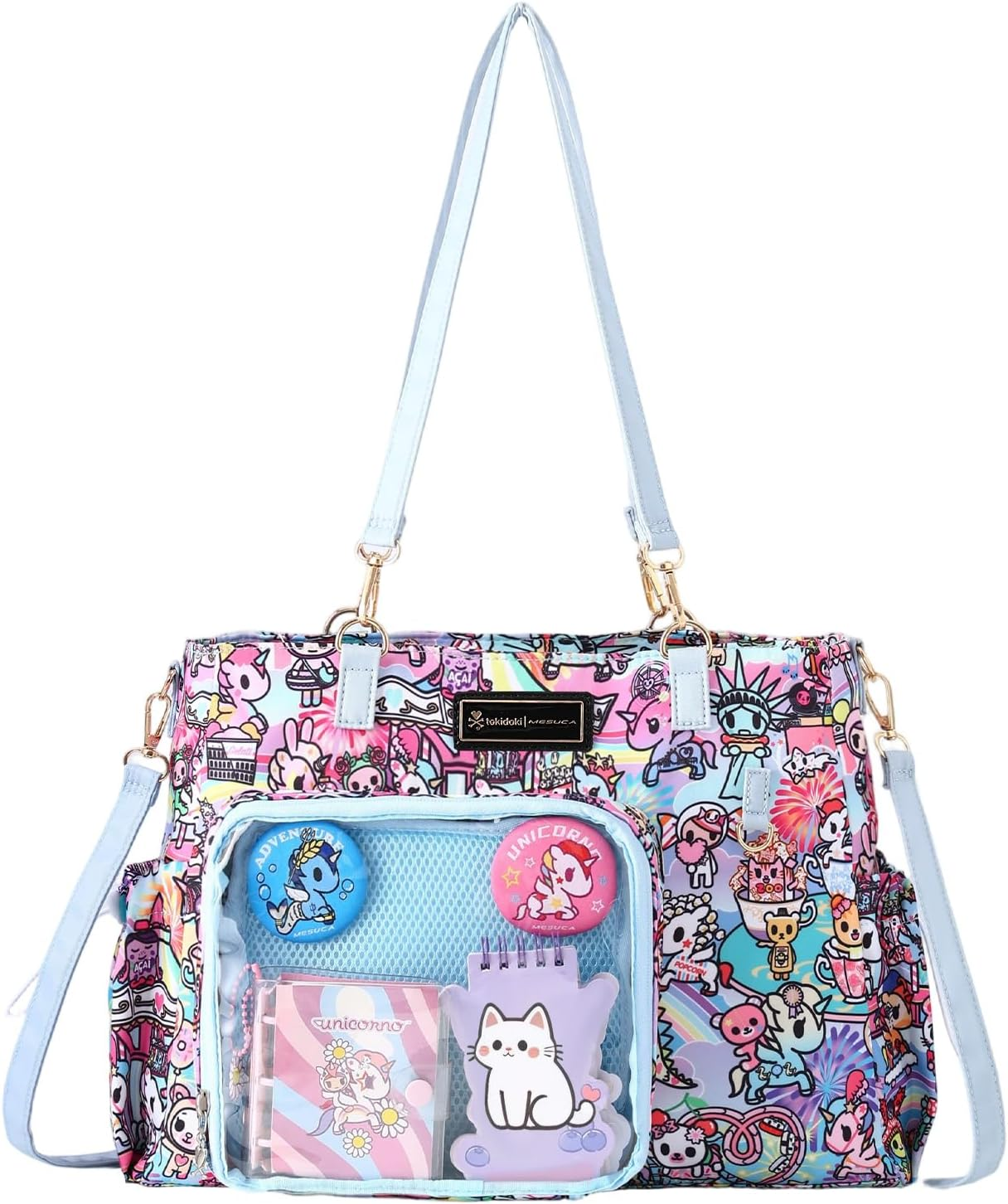 Tokidoki Ita Bag DIY Pin Display Clear Crossbody Tote Y2K Shoulder Purse
