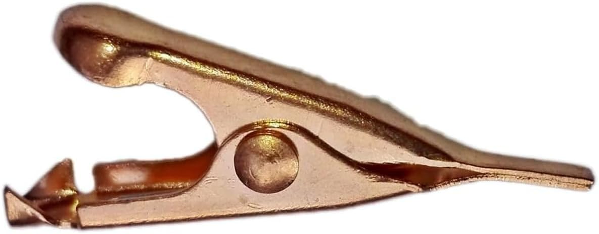 Pack of 50 Micro Toothless Flat Alligator Test Copper Clips Prototyping Soldering Heat Sinks Microscopic Tip 5Amp Small Crocodile Teaching Tools Testing Welding Wires Charging Clamp