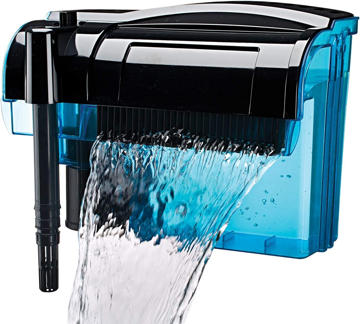 Penn-Plax Cascade 300 Power Filter â Hang-On Filter with Quad Filtration â Great for Freshwater and Saltwater Setups