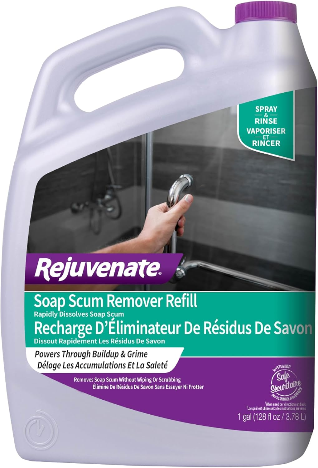 Soap Scum Remover Refill Easily Dissolves Soap Scum without Scrubbing, 1 Gallon