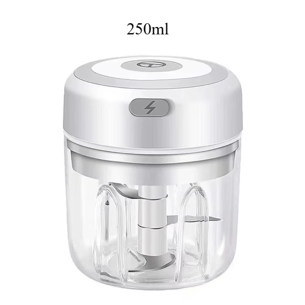 Electric Garlic Mincer 250ML Vegetable Chopper Food Chopper, USB Mini Garlic Mincer, Onion Chopper Portable Small Food Processor
