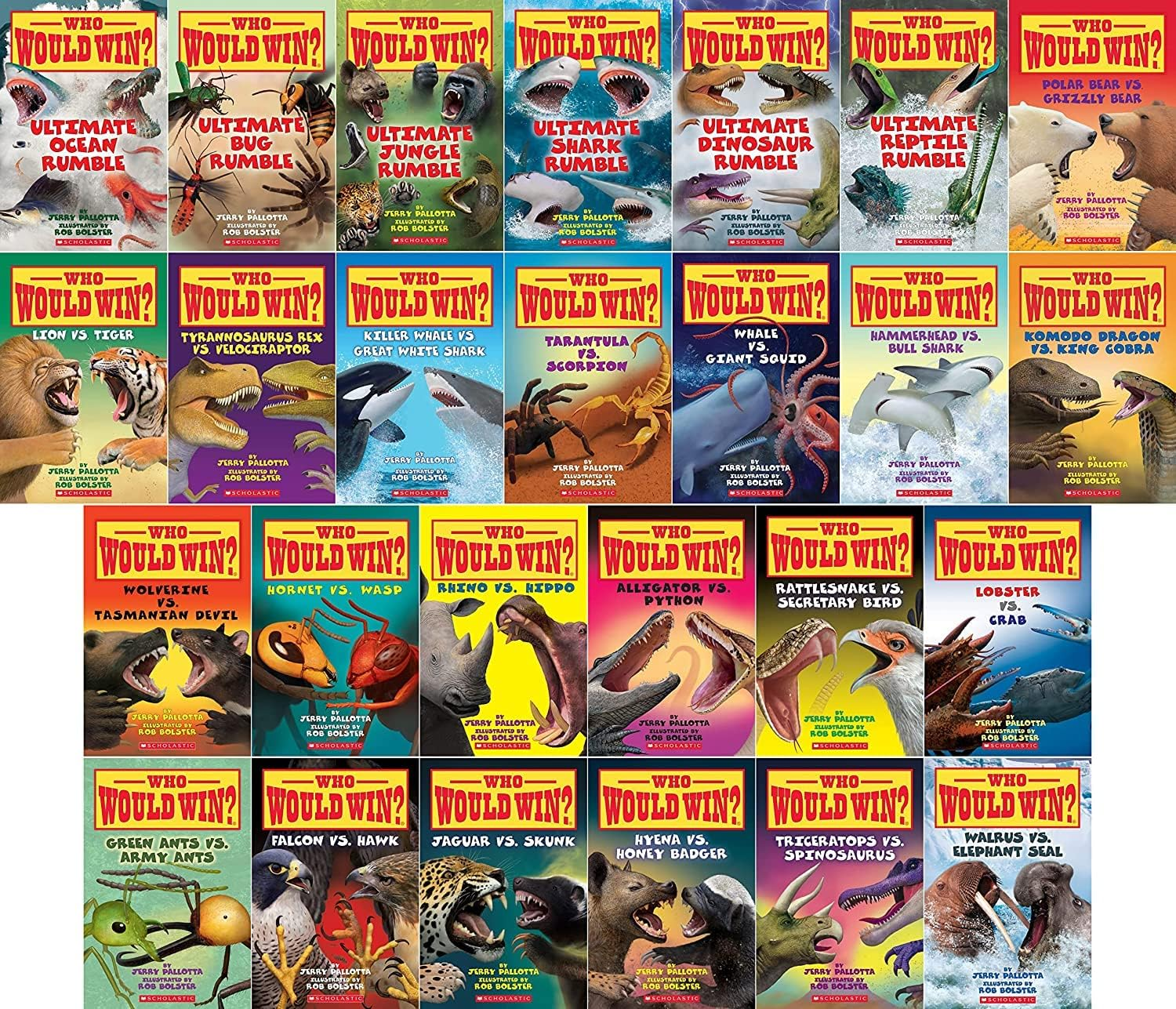 Who Would Win Complete Series 1–26 Books Collection Set by Jerry Pallotta