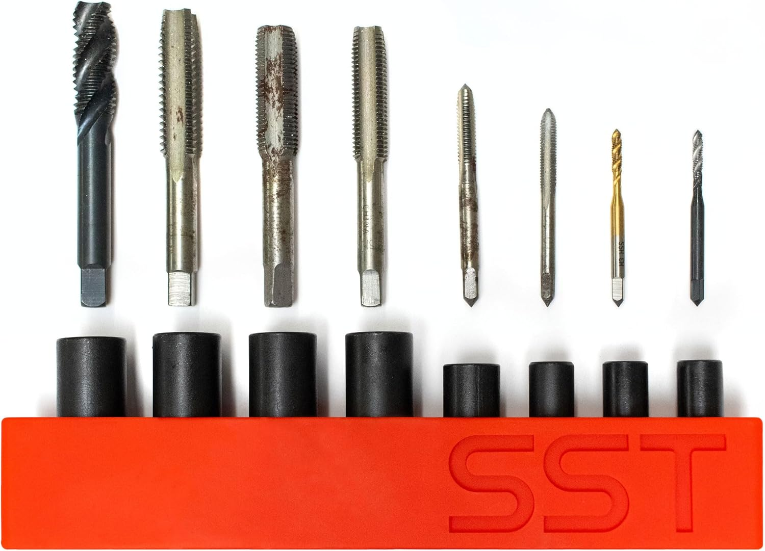 SST - Tap Socket Wrench - 8-Piece Adapter Set - Snug, Secure, & Durable - Easy Storage & Organization - Fits All Number & Fractional M.C.T.I. Standard Taps - Designed in the USA