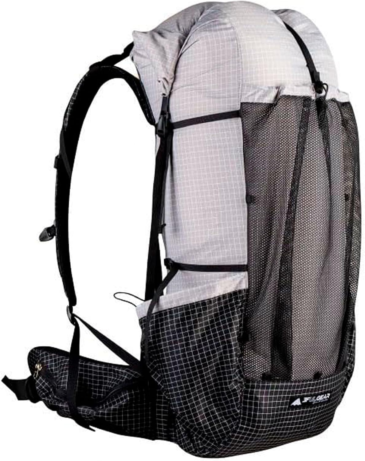 3F UL GEAR Qidian Pro UL 46+10L Backpack Outdoor Climbing Bag Camping Hiking Bags UHMWPE Ultralight (Beige)